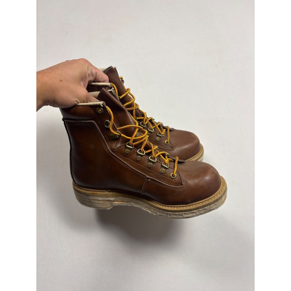 Weinbrenner Gary Borger Mens Brown Leather Lace Up Wading Boots USA Made 10.5